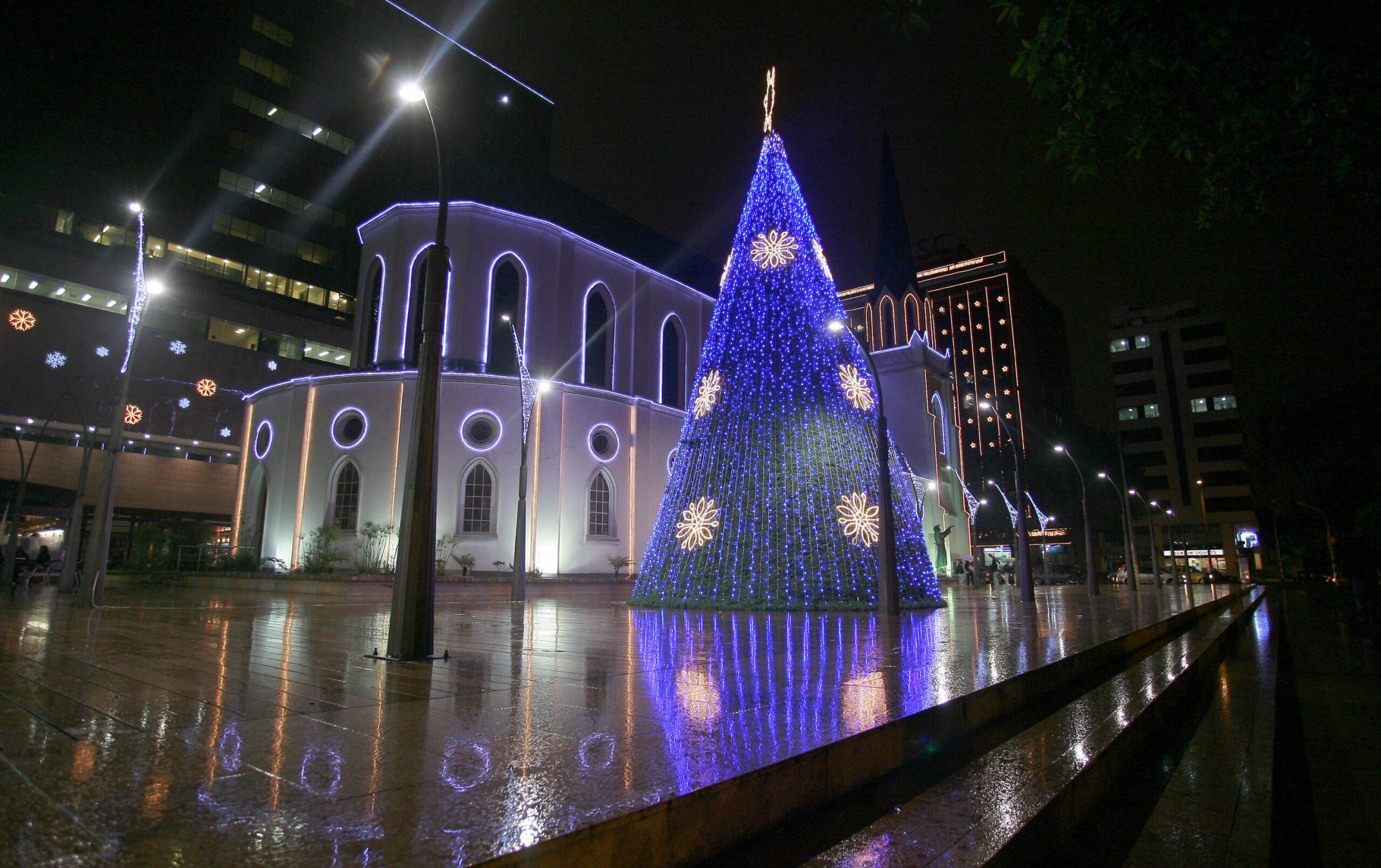 Luces de navidad en Bogotá